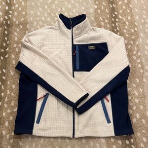 Men’s XXL LL Bean Jacket in Navy and White